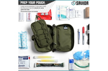 Image of Savior Equipment IFAK Buddy, Individual Medical Pouch, OD Green, Small, SP-FD-IFAK8X5-OG