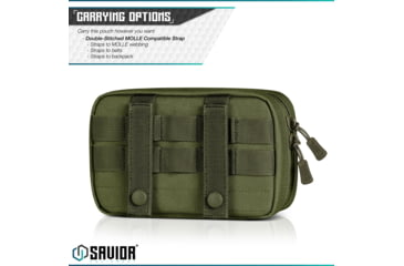 Image of Savior Equipment IFAK Buddy, Individual Medical Pouch, OD Green, Small, SP-FD-IFAK8X5-OG