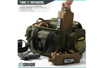 Image of Savior Equipment Loose Sac Soft Ammo Carrier, Tiger Stripe, 7.75in x 3.5in x 4in, Tiger Stripe, 7.75in x 3.5in x 4in, SP-AMST-4P-TIGR
