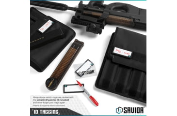 Image of Savior Equipment Mag Buddy Extended Pistol Magazine Pouch, 2 Pack, Black, 12.25in H x 10.75in W, MP-FD-EXTX4-2P-BK