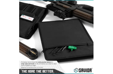 Image of Savior Equipment Mag Buddy Extended Pistol Magazine Pouch, 2 Pack, Black, 12.25in H x 10.75in W, MP-FD-EXTX4-2P-BK