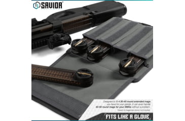 Image of Savior Equipment Mag Buddy Extended Pistol Magazine Pouch, 2 Pack, Grey, 12.25in H x 10.75in W, MP-FD-EXTX4-2P-GS