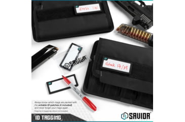 Image of Savior Equipment Mag Buddy, Pistol Magazine Pouch, 2 Pack, Black, MP-FD-PISX5-2P-BK