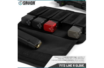 Image of Savior Equipment Mag Buddy, Pistol Magazine Pouch, 2 Pack, Black, MP-FD-PISX5-2P-BK