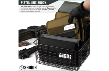 Image of Savior Equipment Mag Buddy Pistol Magazine Pouch, 2 Pack, Dark FDE, 7.25in H x 10.75in W, MP-FD-PISX5-2P-TN