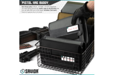 Image of Savior Equipment Mag Buddy, Pistol Magazine Pouch, 2 Pack, Gray, MP-FD-PISX5-2P. GS