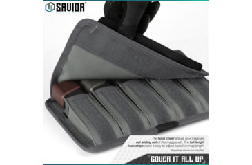 Image of Savior Equipment Mag Buddy, Pistol Magazine Pouch, 2 Pack, Gray, MP-FD-PISX5-2P. GS