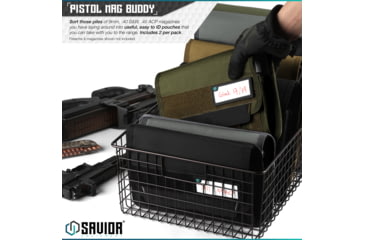 Image of Savior Equipment Mag Buddy, Pistol Magazine Pouch, 2 Pack, OD Green, MP-FD-PISX5-OG