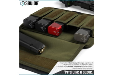 Image of Savior Equipment Mag Buddy, Pistol Magazine Pouch, 2 Pack, OD Green, MP-FD-PISX5-OG