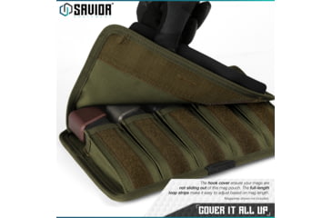 Image of Savior Equipment Mag Buddy, Pistol Magazine Pouch, 2 Pack, OD Green, MP-FD-PISX5-OG
