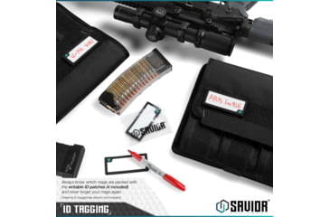 Image of Savior Equipment Mag Buddy Rifle Magazine Pouch, Black, 9.75in H x 10.75in W, MP-FD-RIFX3-2P-BK