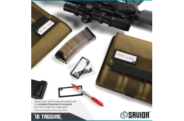 Image of Savior Equipment Mag Buddy Rifle Magazine Pouch, Dark FDE, 9.75in H x 10.75in W, MP-FD-RIFX3-2P-TN