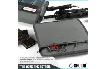 Image of Savior Equipment Mag Buddy Rifle Magazine Pouch, Grey, 9.75in H x 10.75in W, MP-FD-RIFX3-2P-GS