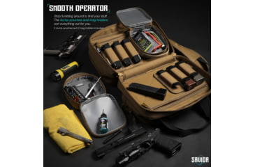 Image of Savior Equipment Mini Range Bag, Dark FDE, 12.5 x 8.5 x 3.25in, RA-DGSPWS-MINI-TN