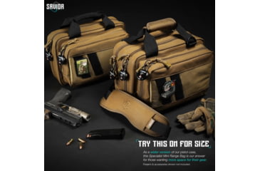 Image of Savior Equipment Mini Range Bag, Dark FDE, 12.5 x 8.5 x 3.25in, RA-DGSPWS-MINI-TN