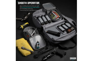 Image of Savior Equipment Mini Range Bag, Gray, 12.5 x 8.5 x 3.25in, RA-DGSPWS-MINI-GS
