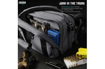 Image of Savior Equipment Mini Range Bag, Gray, 12.5 x 8.5 x 3.25in, RA-DGSPWS-MINI-GS