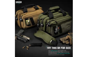 Image of Savior Equipment Mini Range Bag, OD Green, 12.5 x 8.5 x 3.25in, RA-DGSPWS-MINI-OG