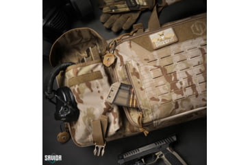 Image of Savior Equipment MULTICAM Urban Warfare Double Rifle Case, 42in, Multicam Arid, RB-4212DG-VER2-MCID