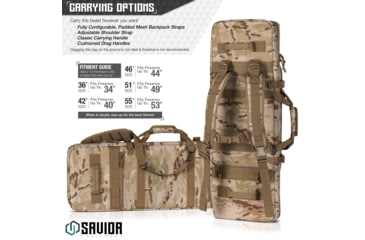 Image of Savior Equipment Multicam Urban Warfare 46in Double Rifle Case, Arid, RB-4612DG-VER2-MCID