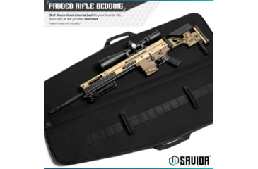 Image of Savior Equipment Patriot Single Single Rifle Case, 35in, Black, RB-SG36-V1-BK