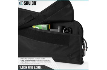 Image of Savior Equipment Patriot Single Single Rifle Case, 35in, Black, RB-SG36-V1-BK