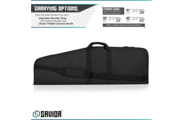 Image of Savior Equipment Patriot Single Single Rifle Case, 35in, Black, RB-SG36-V1-BK