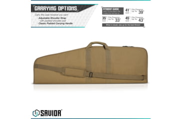 Image of Savior Equipment Patriot Single Single Rifle Case, 35in, Dark FDE, RB-SG36-V1-TN