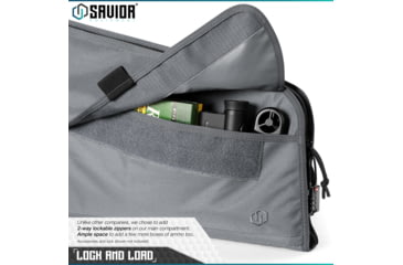 Image of Savior Equipment Patriot Single Single Rifle Case, 41in, Gray, RB-SG42-V1-GS