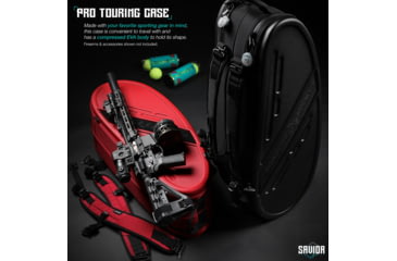 Image of Savior Equipment Pro Touring, Single Or Double Rifle Case, Tennis Variant, Black, RB-TENNIS-V1-BK