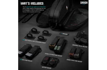 Image of Savior Equipment Pro Touring, Single Or Double Rifle Case, Tennis Variant, Black, RB-TENNIS-V1-BK