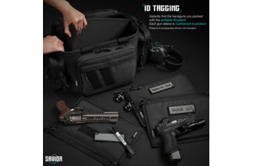 Image of Savior Equipment Replacement Pistol Sleeve for Specialist Range Bag - 3 Pack, Black, 11.5in x 7.5in, Black, 11.5in x 7.5in, HC-RA3GUN-SPARE-3PC-BK