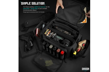 Image of Savior Equipment Replacement Pistol Sleeve for Specialist Range Bag - 3 Pack, Black, 11.5in x 7.5in, Black, 11.5in x 7.5in, HC-RA3GUN-SPARE-3PC-BK