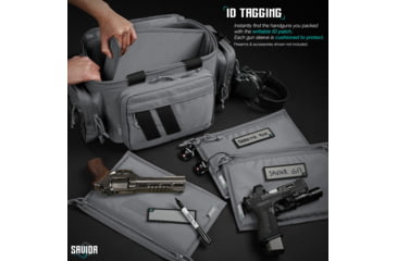 Image of Savior Equipment Replacement Pistol Sleeve for Specialist Range Bag - 3 Pack, Gray, 11.5in x 7.5in, Gray, 11.5in x 7.5in, HC-RA3GUN-SPARE-3PC-GS