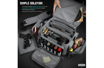 Image of Savior Equipment Replacement Pistol Sleeve for Specialist Range Bag - 3 Pack, Gray, 11.5in x 7.5in, Gray, 11.5in x 7.5in, HC-RA3GUN-SPARE-3PC-GS