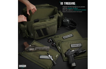 Image of Savior Equipment Replacement Pistol Sleeve for Specialist Range Bag - 3 Pack, OD Green, 11.5in x 7.5in, OD Green, 11.5in x 7.5in, HC-RA3GUN-SPARE-3PC-OG