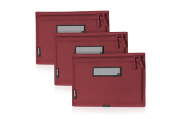 Image of Savior Equipment Replacement Pistol Sleeve for Specialist Range Bag - 3 Pack, Sedona Red, 12.25 x 8.75 x 0.5, HC-RA3GUN-SPARE-3PC-RD