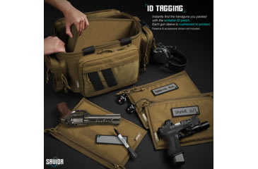 Image of Savior Equipment Replacement Pistol Sleeve for Specialist Range Bag - 3 Pack, Tan, 11.5in x 7.5in, Tan, 11.5in x 7.5in, HC-RA3GUN-SPARE-3PC-TN