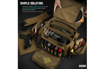 Image of Savior Equipment Replacement Pistol Sleeve for Specialist Range Bag - 3 Pack, Tan, 11.5in x 7.5in, Tan, 11.5in x 7.5in, HC-RA3GUN-SPARE-3PC-TN