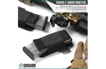 Image of Savior Equipment Rifle Mag Holder, Black, MP-TNS-RIFX1-2P-BK