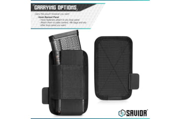 Image of Savior Equipment Rifle Mag Holder, Black, MP-TNS-RIFX1-2P-BK