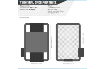 Image of Savior Equipment Rifle Mag Holder, Gray, 5.8 H x 3.75 W, MP-TNS-RIFX1-GS