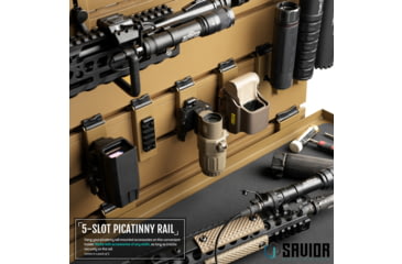Image of Savior Equipment Wall Rack System Attachments Picatinny Rail