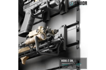 Image of Savior Equipment Wall Rack System Attachments Rifle Hooks