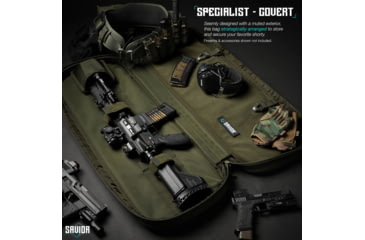 Image of Savior Equipment Specialist Covert Single Rifle Case, 30in, OD Green, RB-SGSPORT30-WS-OG