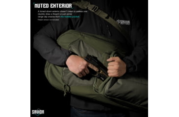 Image of Savior Equipment Specialist Covert Single Rifle Case, 34in, OD Green, RB-SGSPORT34-WS-OG