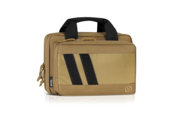 Image of Savior Equipment Specialist Double Pistol Case, Dark FDE, 12.5in L x 8.5in H x 2.5in W, HC-DGSPORT-WS-TN