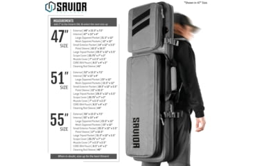 Image of Savior Equipment Specialist LRP Single Rifle Case, 47in, Gray, 47 L x 12.5 H x 3.5 W, RB-SG47-LRP-WS-GS