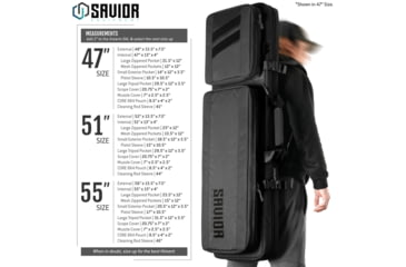 Image of Savior Equipment Specialist LRP Single Rifle Case, Black, 47in L x 12.5in H x 3.5in W, RB-SG47-LRP-WS-BK