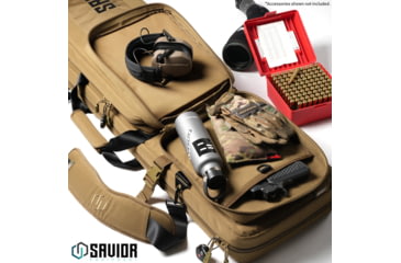 Image of Savior Equipment Specialist LRP Single Rifle Case, Dark FDE, 47in L x 12.5in H x 3.5in W, RB-SG47-LRP-WS-TN